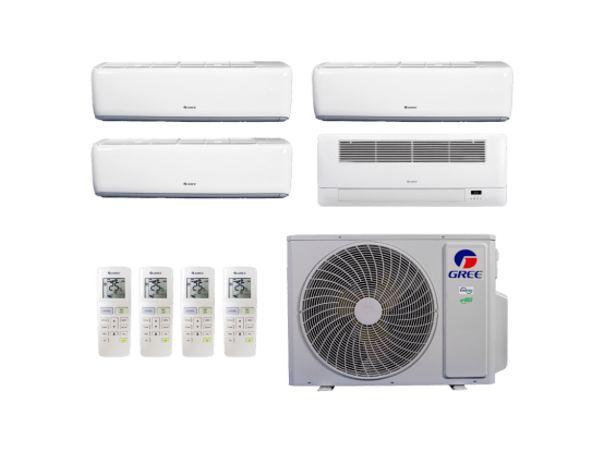 Produto Ar-Condicionado Multi Split Inverter 42.000 (1x Evap HW 9.000 + 2x Evap HW 12.000 + 1x Evap Cassete 1 Via 22.000) Gree Quente/Frio R-32 220V