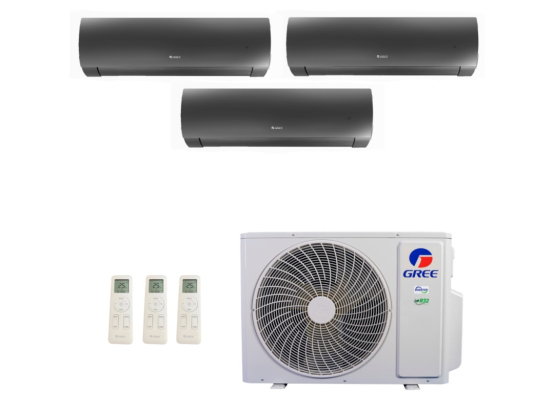 Produto Ar-Condicionado Multi Split Inverter 24.000 Diamond (3x Evap HW 12.000) Gree Quente/Frio R-32 220v 