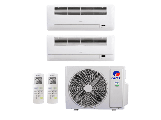 Ar Condicionado Multisplit Bi 31000 Btu(9000+22000) Quente/frio - Inverter - Gree - 220v - Gkh(22)da-d6dna1a Gkh(09)da-d6dna1a / 3g