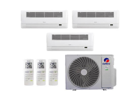 Produto Ar-Condicionado Multi Split Inverter 24.000 (2x Evap Cassete 1 Via 9.000 + 1x Evap Cassete 1 Via 18.000) Gree Quente/Frio R-32 220v
