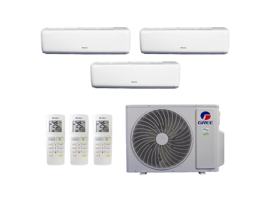 Produto Ar-Condicionado Multi Split Inverter 24.000 (3x Evap HW 9.000) Gree Quente/Frio R-32 220v