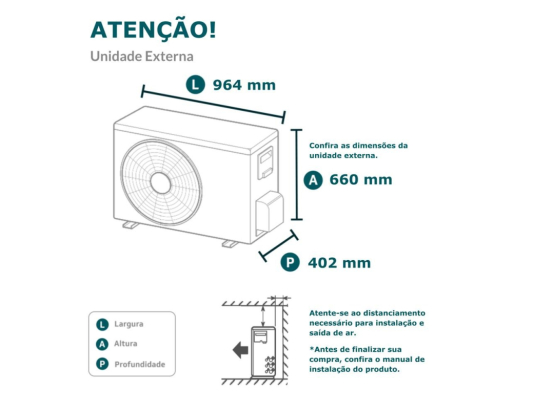 Ar-Condicionado Multi Split Inverter 30.000 (2x Evap HW 9.000 + 1x Evap HW 18.000) Gree Quente/Frio R-32 220v Produto Ar-Condicionado Multi Split Inverter 30.000 (2x Evap HW 9.000 + 1x Evap HW 18.000) Gree Quente/Frio R-32 220v