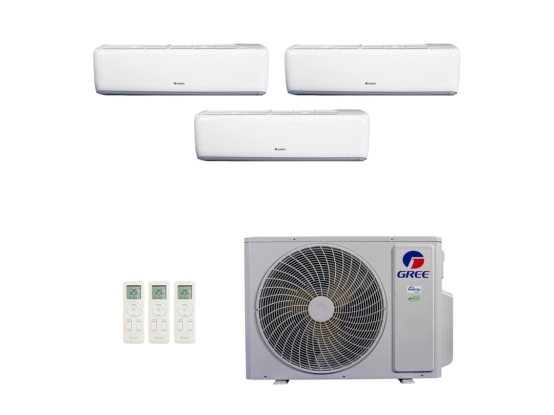 Produto Ar-Condicionado Multi Split Inverter 30.000 (2x Evap HW 9.000 + 1x Evap HW 18.000) Gree Quente/Frio R-32 220v   