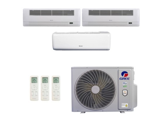 Produto Ar-Condicionado Multi Split Inverter 36.000 (1x Evap HW 12.000 + 2x Evap Cassete 1 Via 18.000) Gree Quente/Frio R-32 220v