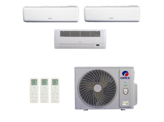 Ar-Condicionado Multi Split Inverter 36.000 (2x Evap HW 12.000 + 1x Evap Cassete 1 Via 22.000) Gree Quente/Frio R-32 220v Produto Ar-Condicionado Multi Split Inverter 36.000 (2x Evap HW 12.000 + 1x Evap Cassete 1 Via 22.000) Gree Quente/Frio R-32 220v