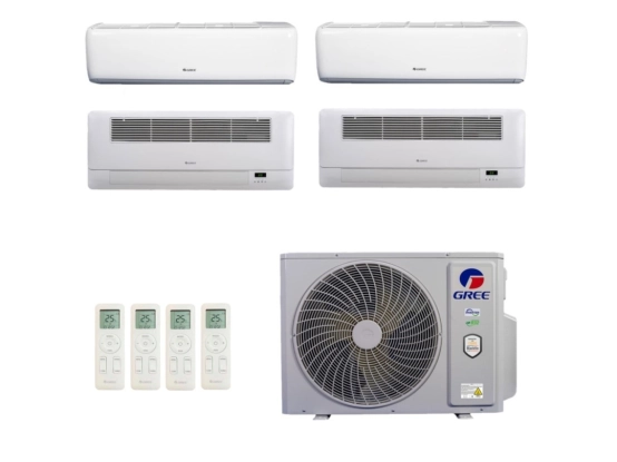 Produto Ar-Condicionado Multi Split Inverter 36.000 (2x Evap HW 12.000 + 2x Evap Cassete 1 Via 12.000) Gree Quente/Frio R-32 220v