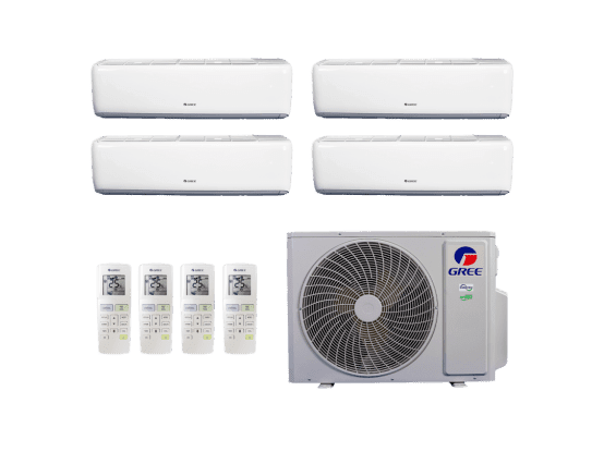 Produto Ar-Condicionado Multi Split Inverter 36.000 (2x Evap HW 9.000 + 2x Evap HW 12.000) Gree Quente/Frio R-32 220v