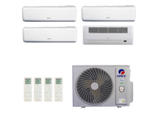 Produto Ar-Condicionado Multi Split Inverter 36.000 (3x Evap HW 9.000 + 1x Evap Cassete 1 Via 12.000) Gree Quente/Frio R-32 220v