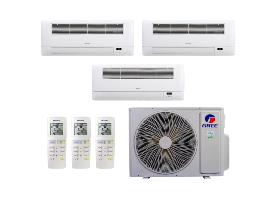 Produto Ar-Condicionado Multi Split Inverter 36.000 BTUs Gree (3x Cassete 1 Via 18.000) Gree R-32 Quente e Frio 220v