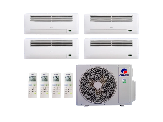 Produto Ar-Condicionado Multi Split Inverter 36.000 BTUs Gree (3x Cassete 1 Via 18.000) Gree R-32 Quente e Frio 220v