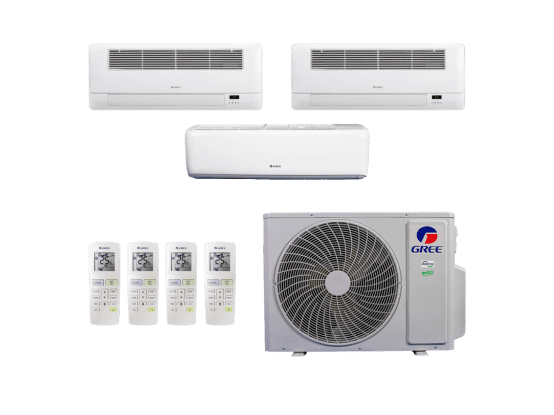 Produto Ar-Condicionado Multi Split Inverter 42.000 (1x Evap HW 12.000 + 2x Evap Cassete 1 Via 22.000) Gree Quente/Frio R-32 220V