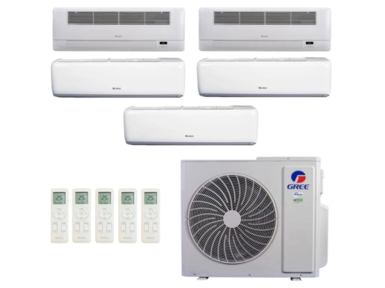 Produto Ar-Condicionado Multi Split Inverter 42.000 (3x Evap HW 9.000 + 2x Evap Cassete 1 Via 12.000) Gree Quente/Frio R-32 220v