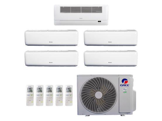 Produto Ar-Condicionado Multi Split Inverter 42.000 (4x Evap HW 9.000 + 1x Evap Cassete 1 Via 12.000) Gree Quente/Frio R-32 220v