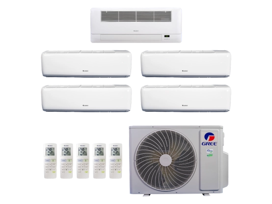 Produto Ar-Condicionado Multi Split Inverter 42.000 (4x Evap HW 9.000 + 1x Evap Cassete 1 Via 12.000) Gree Quente/Frio R-32 220v