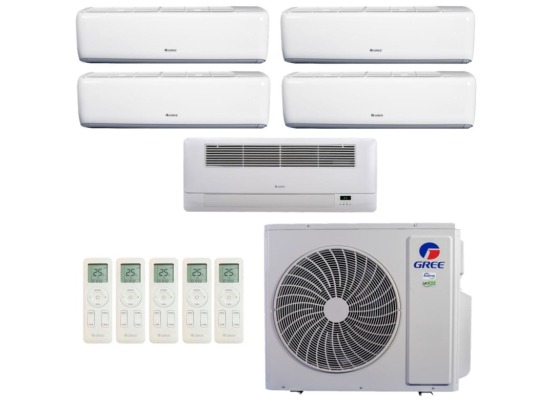 Produto Ar-Condicionado Multi Split Inverter 42.000 (4x Evap HW 9.000 + 1x Evap Cassete 1 Via 18.000) Gree Quente/Frio R-32 220v
