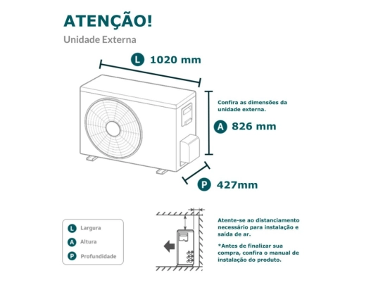 Produto Ar-Condicionado Multi Split Inverter 48.000 (2x Evap HW 9.000 + 2x Evap HW 12.000 + 1x Evap Cassete 1 Via 22.000) Gree Quente/Frio R-32 220v