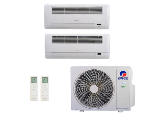 Produto Ar-Condicionado Multi Split Inverter 18.000 (1x Evap Cassete 1 Via 9.000 + 1x Evap Cassete 1 Via 12.000) Gree Quente/Frio R-32 220v