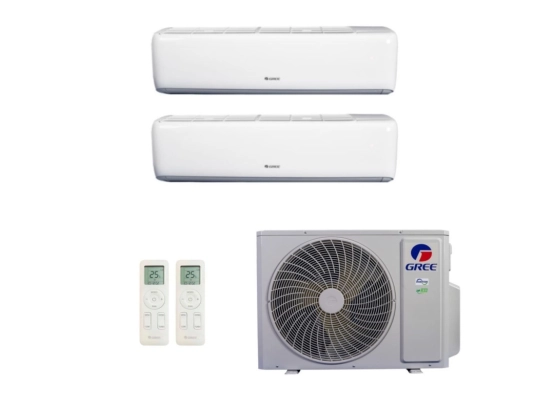 Ar-Condicionado Multi Split Inverter 24.000 (1x Evap HW 12.000 + 1x Evap HW 18.000) Gree Quente/Frio R-32 220v Produto Ar-Condicionado Multi Split Inverter 24.000 (1x Evap HW 12.000 + 1x Evap HW 18.000) Gree Quente/Frio R-32 220v