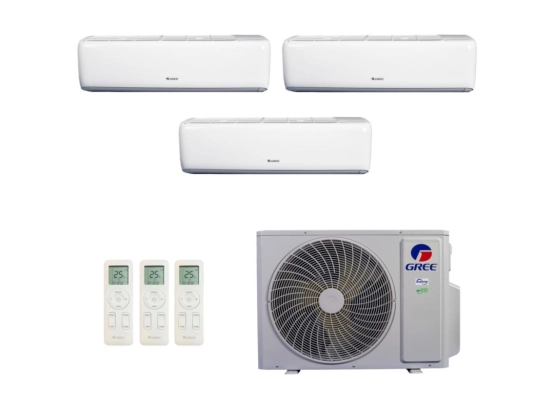 Ar-Condicionado Multi Split Inverter 24.000 (2x Evap HW 9.000 + 1x Evap HW 18.000) Gree Quente/Frio R-32 220v Produto Ar-Condicionado Multi Split Inverter 24.000 (2x Evap HW 9.000 + 1x Evap HW 18.000) Gree Quente/Frio R-32 220v