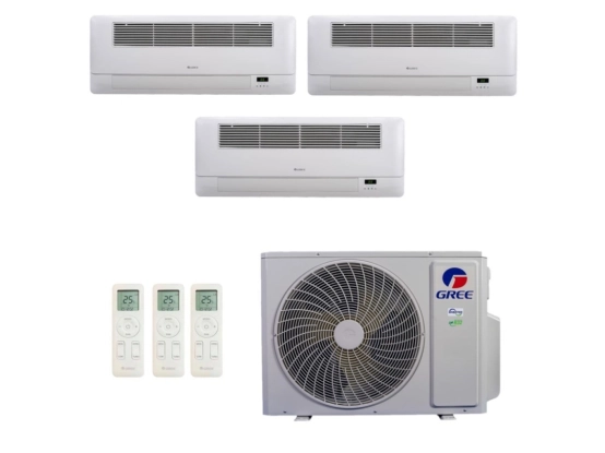 Produto Ar-Condicionado Multi Split Inverter 24.000 (3x Evap Cassete 1 Via 12.000) Gree Quente/Frio R-32 220v
