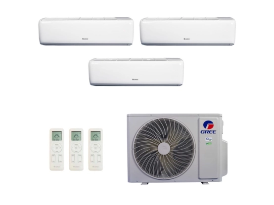 Produto Ar-Condicionado Multi Split Inverter 30.000 (2x Evap HW 12.000 + 1x Evap HW 18.000) Gree Quente/Frio R-32 220v