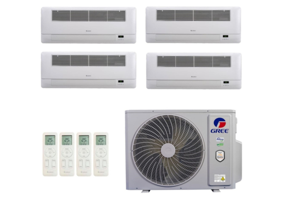 Produto Ar-Condicionado Multi Split Inverter 36.000 (4x Evap Cassete 1 Via 12.000) Gree Quente/Frio R-32 220v