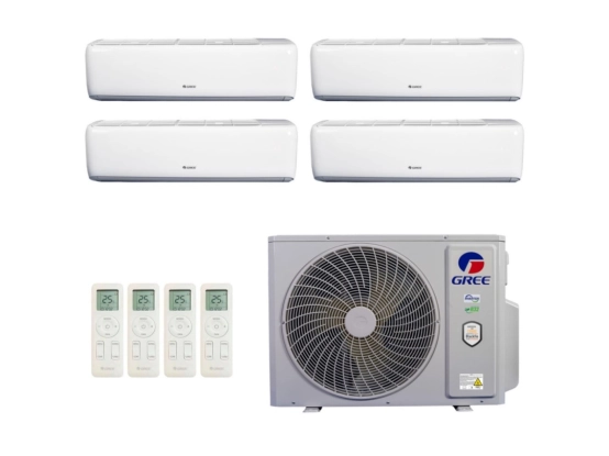 Produto Ar-Condicionado Multi Split Inverter 36.000 (4x Evap HW 9.000) Gree Quente/Frio R-32 220v