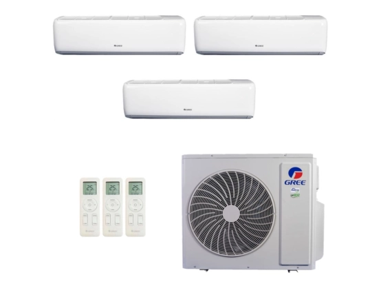 Ar-Condicionado Multi Split Inverter 42.000 (2x Evap HW 18.000 + 1x Evap HW 24.000) Gree Quente/Frio R-32 220v Produto Ar-Condicionado Multi Split Inverter 42.000 (2x Evap HW 18.000 + 1x Evap HW 24.000) Gree Quente/Frio R-32 220v