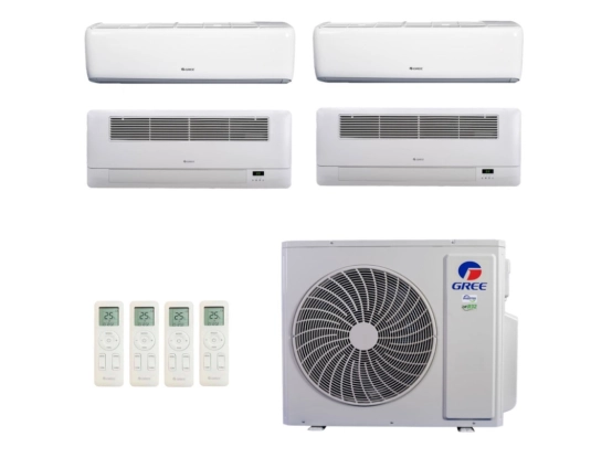 Produto Ar-Condicionado Multi Split Inverter R-32 Gree 42.000 (2x Evap HW 9.000 + 2x Evap Cassete 1 Via 12.000) Quente/Frio 220V