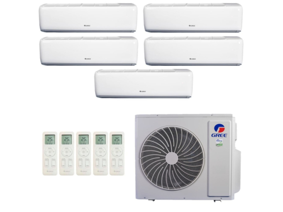Ar-Condicionado Multi Split Inverter 42.000 (3x Evap HW 9.000 + 2x Evap HW 18.000) Gree Quente/Frio R-32 220v Produto Ar-Condicionado Multi Split Inverter 42.000 (3x Evap HW 9.000 + 2x Evap HW 18.000) Gree Quente/Frio R-32 220v