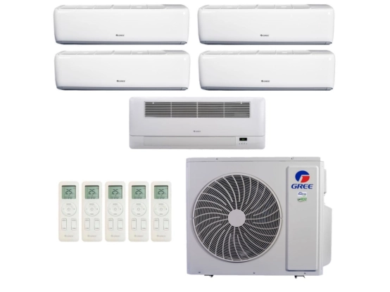 Produto Ar-Condicionado Multi Split Inverter 42.000 (4x Evap HW 9.000 + 1x Evap Cassete 1 Via 22.000) Gree Quente/Frio R-32 220v