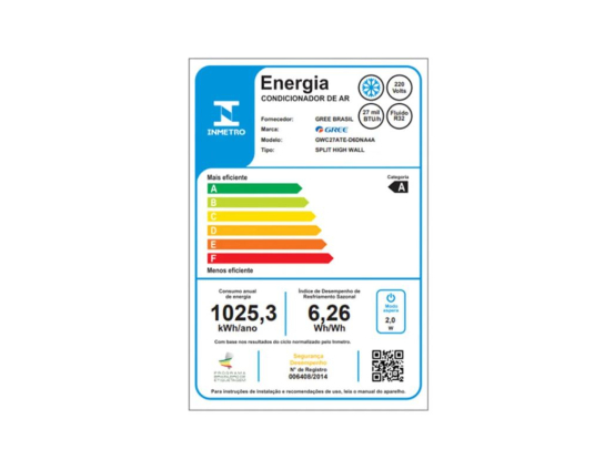 Produto Ar-Condicionado Split Inverter 27.000 BTUs Gree G-Clima Frio R-32 220v