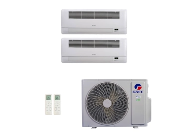 Produto Ar-Condicionado Multi Split Inverter 24.000 (2x Evap Cassete 1 Via 18.000) Gree Quente/Frio R-32 220v 