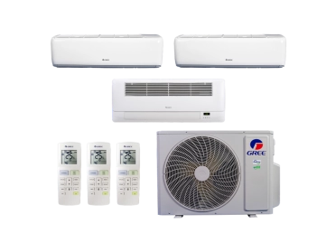 Produto Ar-Condicionado Multi Split Inverter 24.000 (2x Evap HW 9.000 + 1x Evap Cassete 1 Via 12.000) Gree Quente/Frio R-32 220v