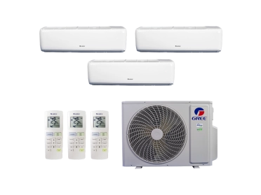Produto Ar Condicionado Multi Split Inverter Gree 30000 (2x Evap HW 12000 + 1x Evap HW 18000) Quente/Frio R-32 220v - CP-148