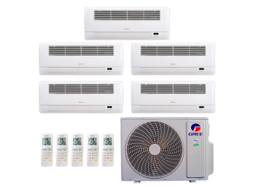 Produto Ar Condicionado Multi Split Inverter Gree 42000 (3x Evap K7 1 VIA 9000 + 2x Evap K7 1 VIA 18000) Quente/Frio R-32 220v - CP-177