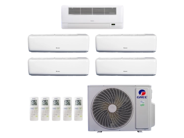 Ar Condicionado Multi Split Inverter Gree 42000 (4x Evap HW 9000 + 1x Evap Cassete 1 Via 12000) Quente/Frio R-32 220v Produto Ar Condicionado Multi Split Inverter Gree 42000 (4x Evap HW 9000 + 1x Evap Cassete 1 Via 12000) Quente/Frio R-32 220v