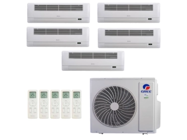 Produto Ar Condicionado Multi Split Inverter Gree 48000 (2x Evap Cassete 9000 + 2x Evap K7 12000 + 1x Evap K7 22000) Quente/Frio R-32 220v