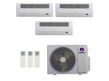 Produto Ar-Condicionado Multi Split Inverter 24.000 (3x Evap Cassete 1 Via 12.000) Gree Quente/Frio R-32 220v